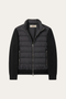 Parma Quilted Knit Hybrid Jacket Black