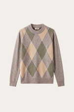 Pavia Argyle Crewneck Taupe