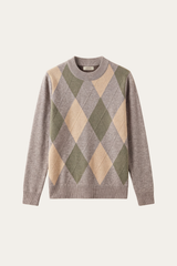 Pavia Argyle Crewneck Taupe