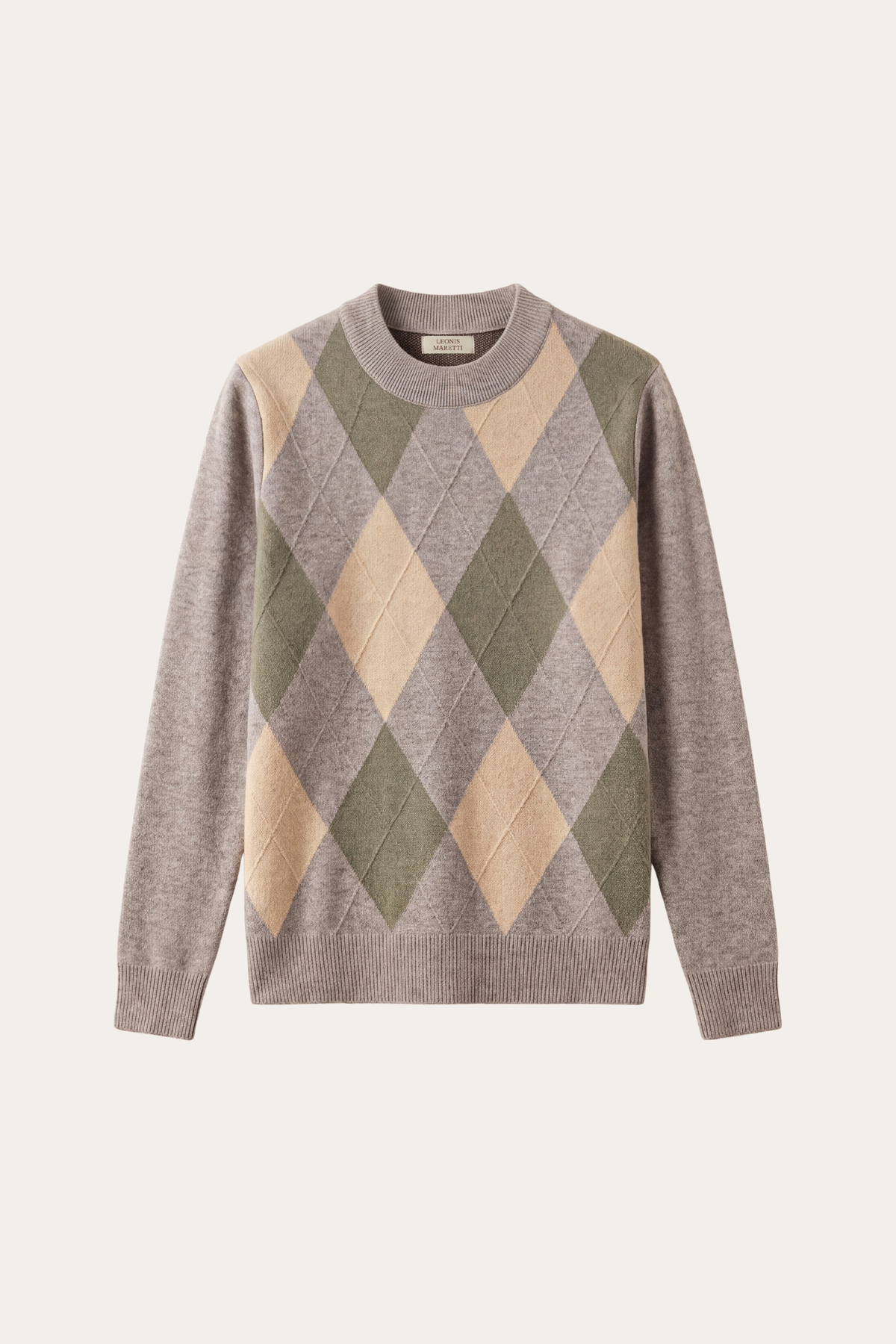 Pavia Argyle Crewneck Taupe