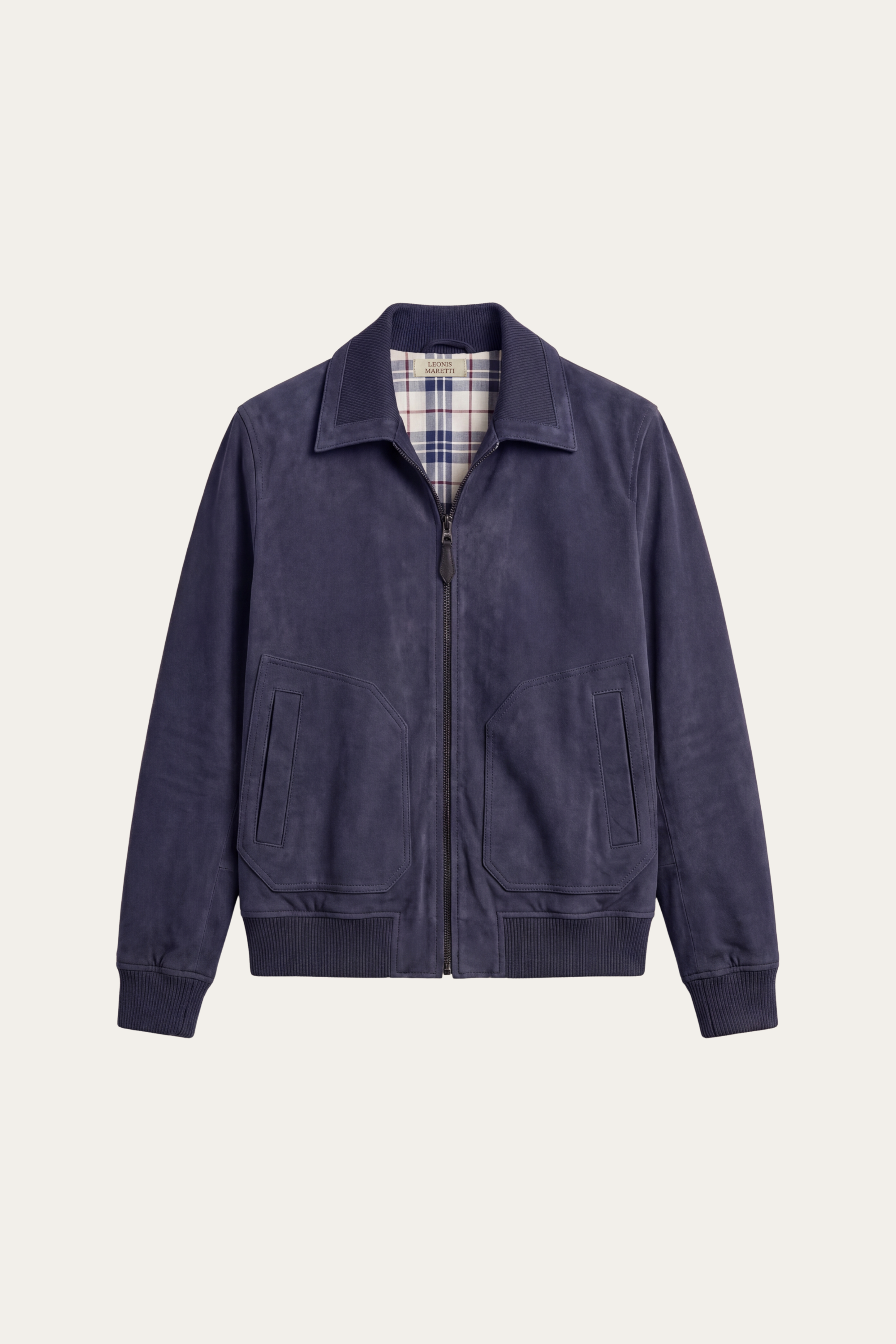 Noto Suede Jacket Navy