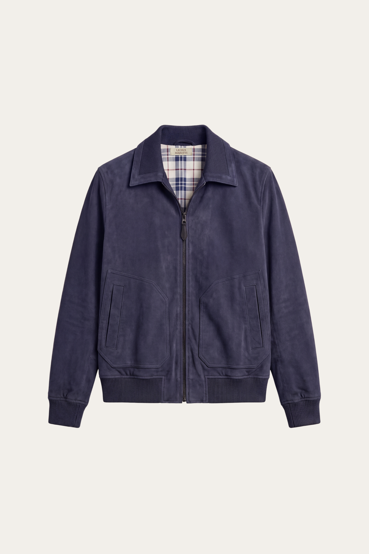 Noto Suede Jacket Navy