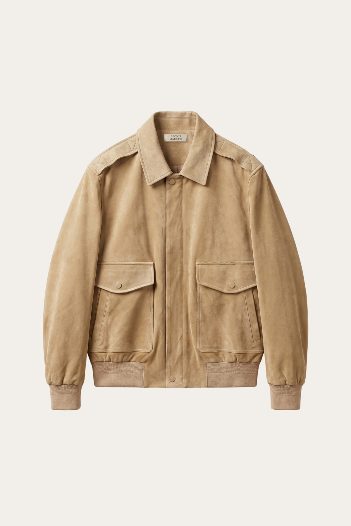 Leonis Suede Jacket Beige