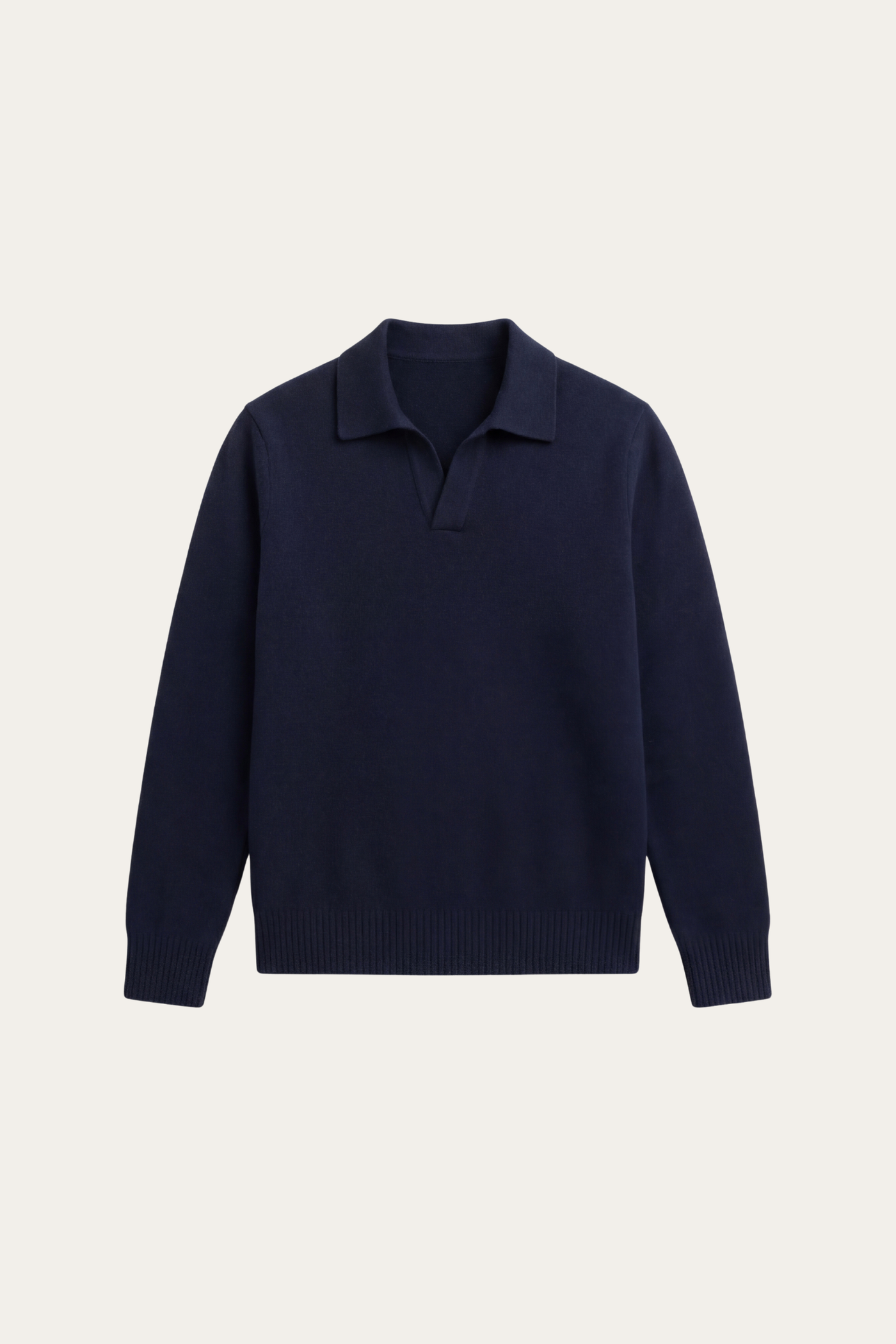 Marencio Cashmere Polo Knit Navy