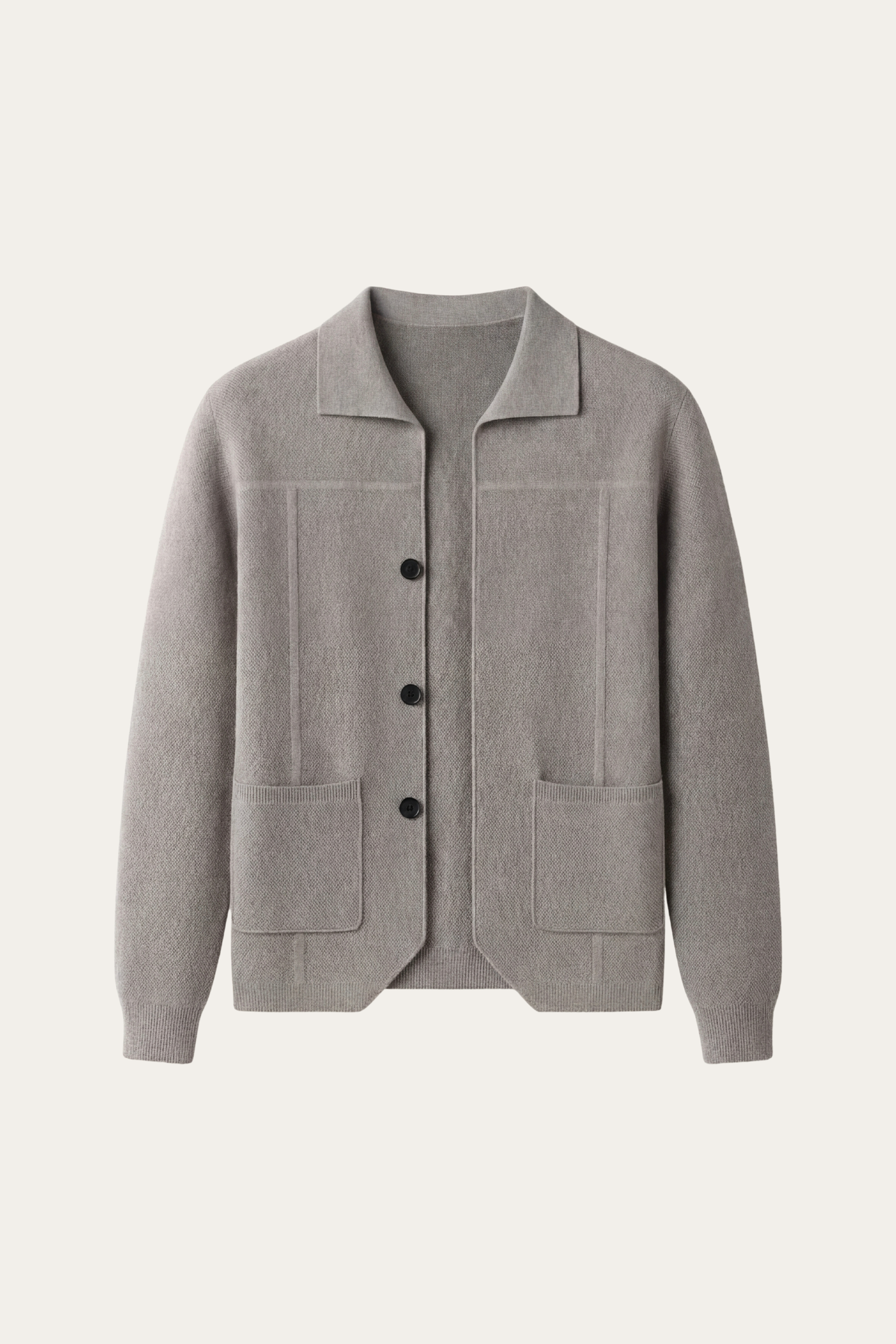 Valero Cashmere Cardigan Grey