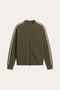 Lorenti Cashmere Zip Knit Olive