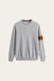 Valeno Cashmere Crewneck Sweater Light Grey