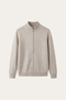 Cortina Textured Zip Sweater Qianmise
