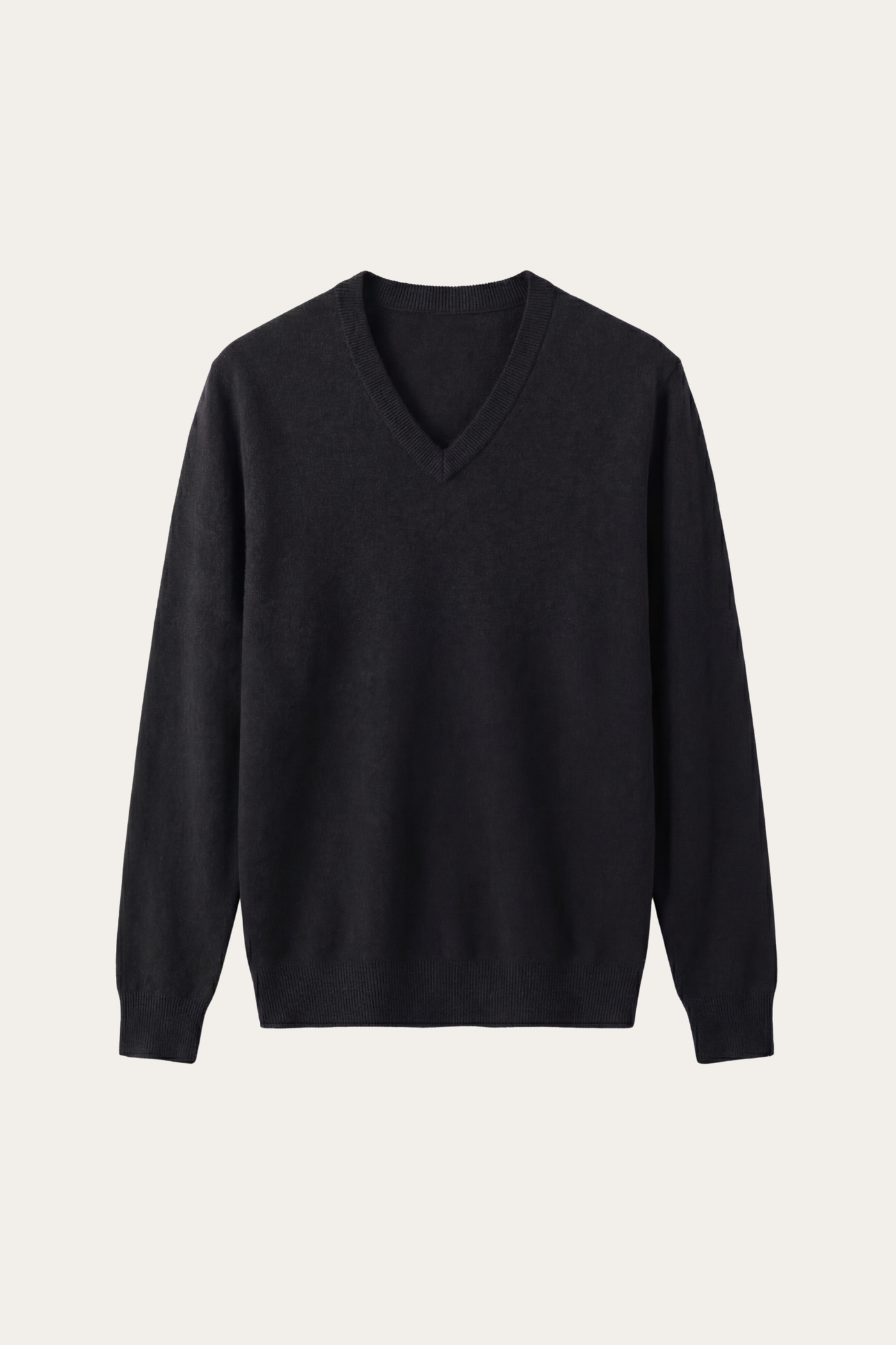 Merano V-Neck Knit Sweater Black
