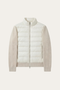 Parma Quilted Knit Hybrid Jacket Off White