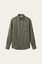 Positano Linen Shirt Olive