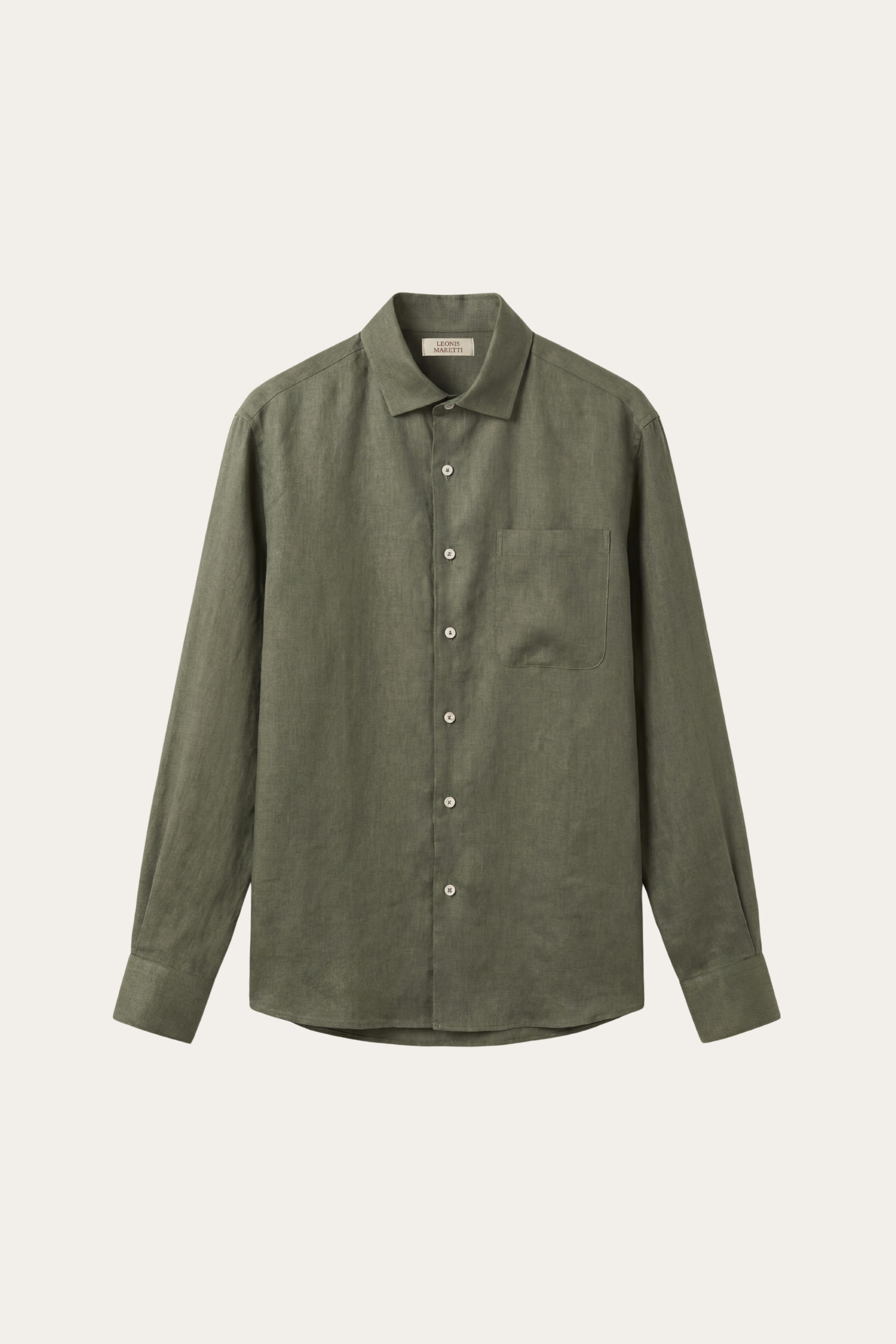Positano Linen Shirt Olive