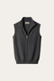 Alberto Merino Zip Vest Dark Grey