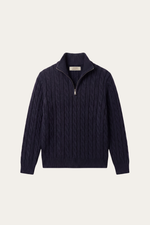 Medici Cable Knit Navy