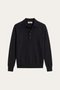 Alessandro Merino Polo Knit Black