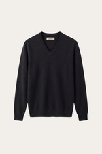 Merano V-Neck Knit Sweater Black