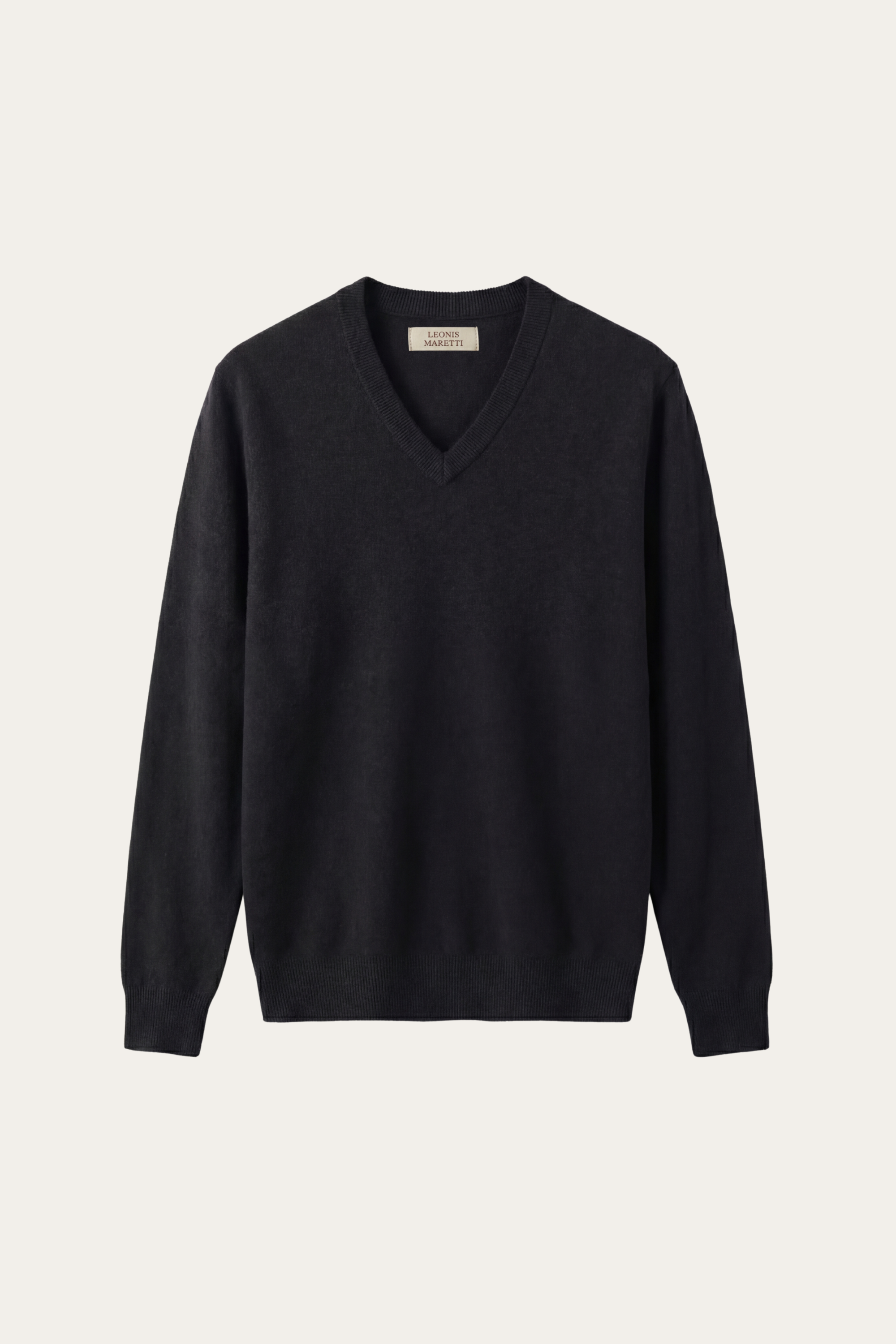 Merano V-Neck Knit Sweater Black