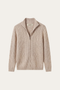 Bolzano Cable Zip Knit Camel