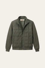 Frosinone Quilted Hybrid Jacket Olive Green