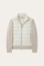 Parma Quilted Knit Hybrid Jacket Off White