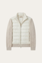 Parma Quilted Knit Hybrid Jacket Off White