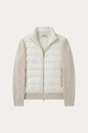 Parma Quilted Knit Hybrid Jacket Off White