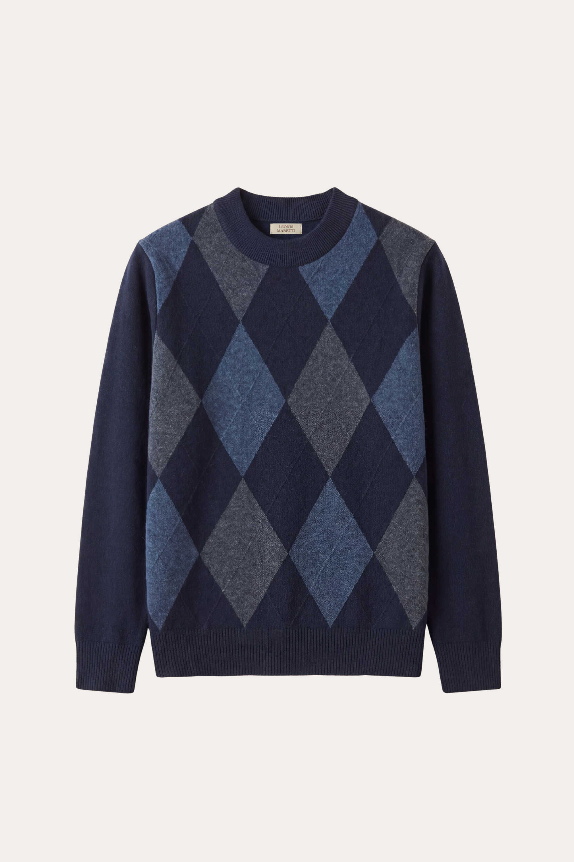 Pavia Argyle Crewneck Navy