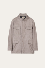 Bergamo Suede Field Jacket Stone