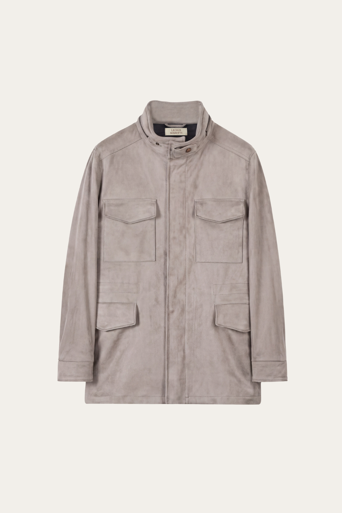 Bergamo Suede Field Jacket Stone