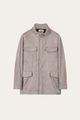 Bergamo Suede Field Jacket Stone