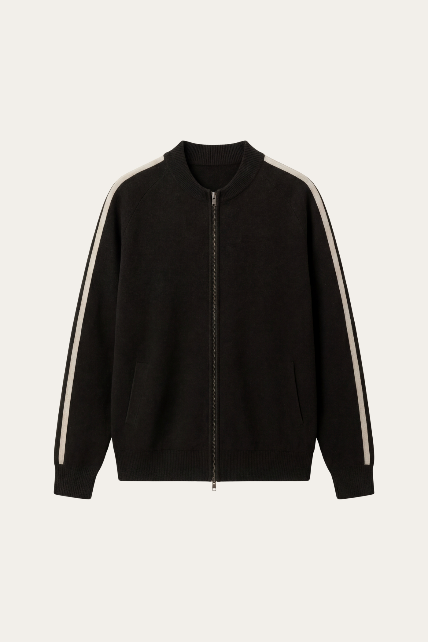 Lorenti Cashmere Zip Knit Black