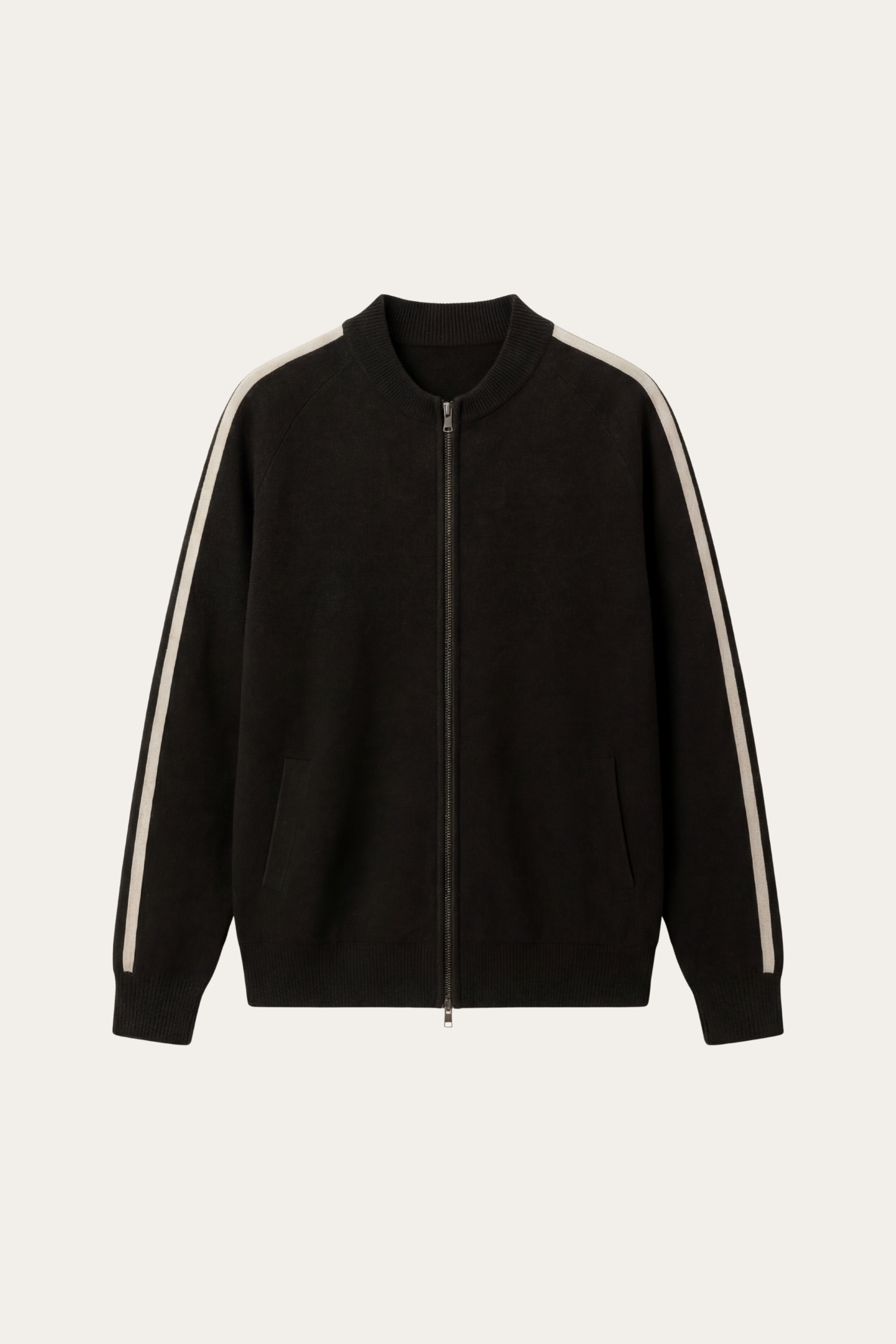 Lorenti Cashmere Zip Knit Black