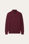 Arlino Quarter Zip Knit Wine Red