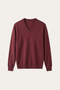 Merano V-Neck Knit Sweater Wine Red