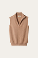 Alberto Merino Zip Vest Camel