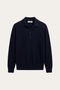 Alessandro Merino Polo Knit Navy