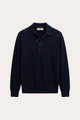 Alessandro Merino Polo Knit Navy