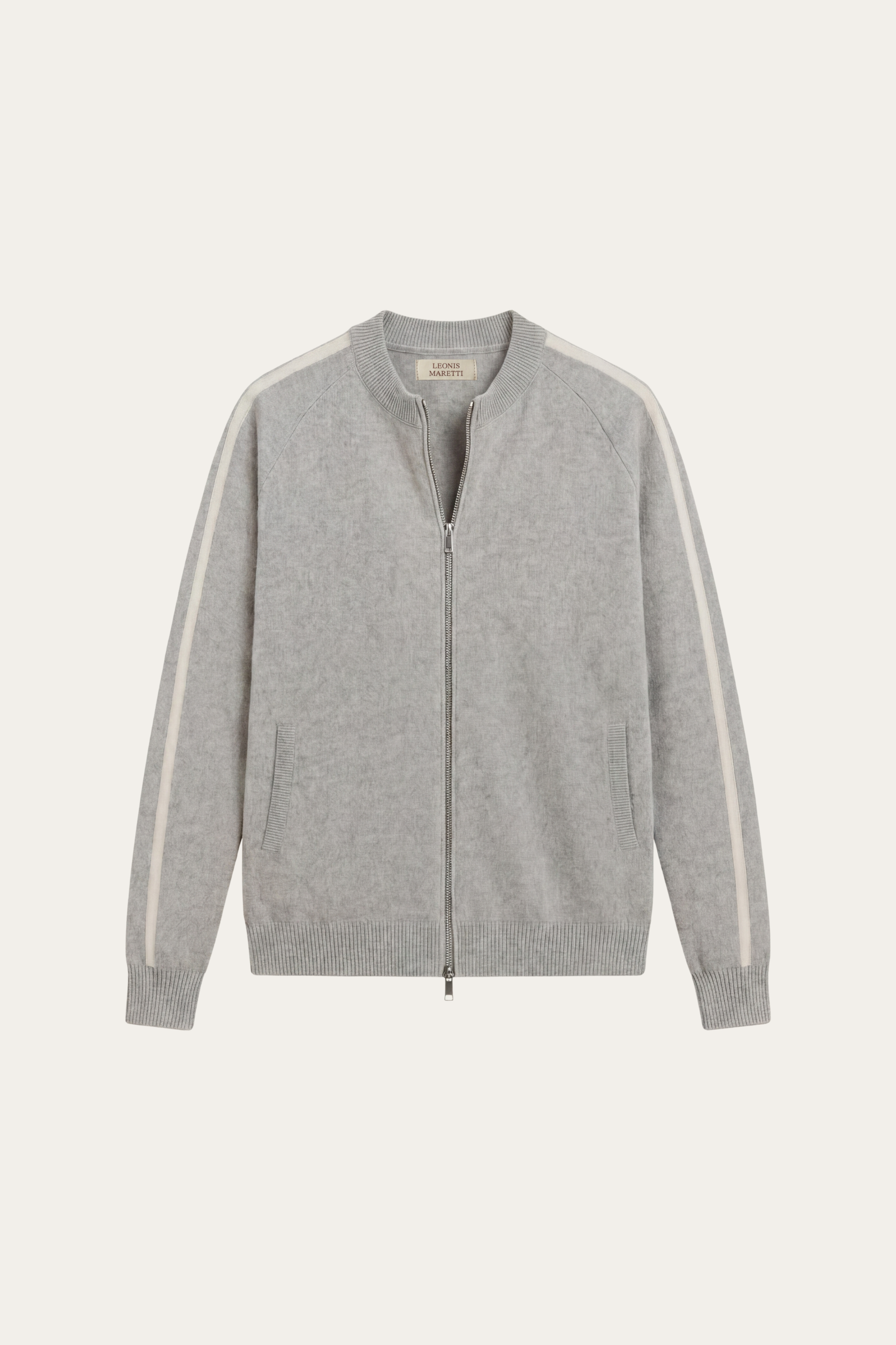 Lorenti Cashmere Zip Knit Grey