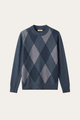 Pavia Argyle Crewneck Teal