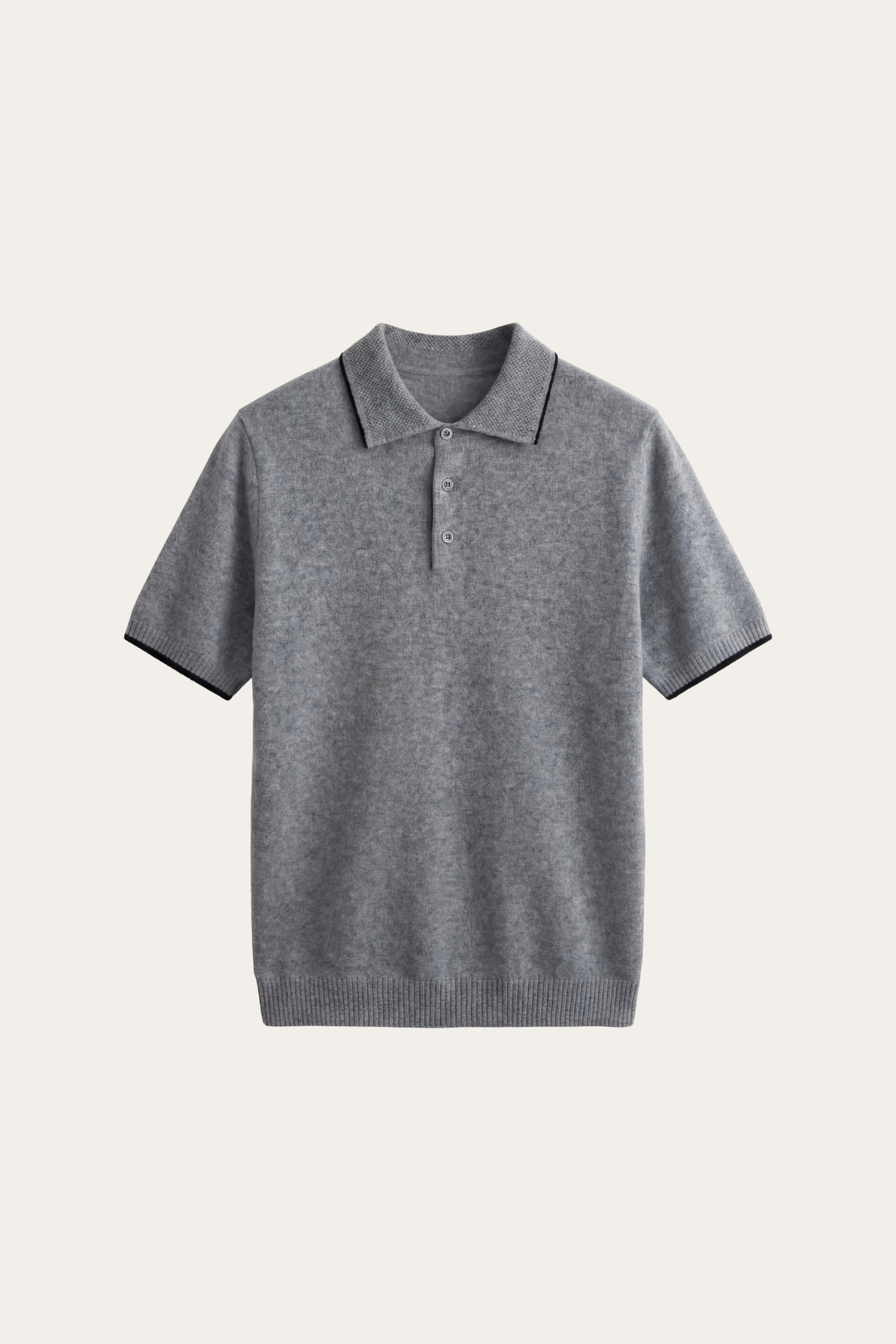 Morino Merino Knit Polo Grey