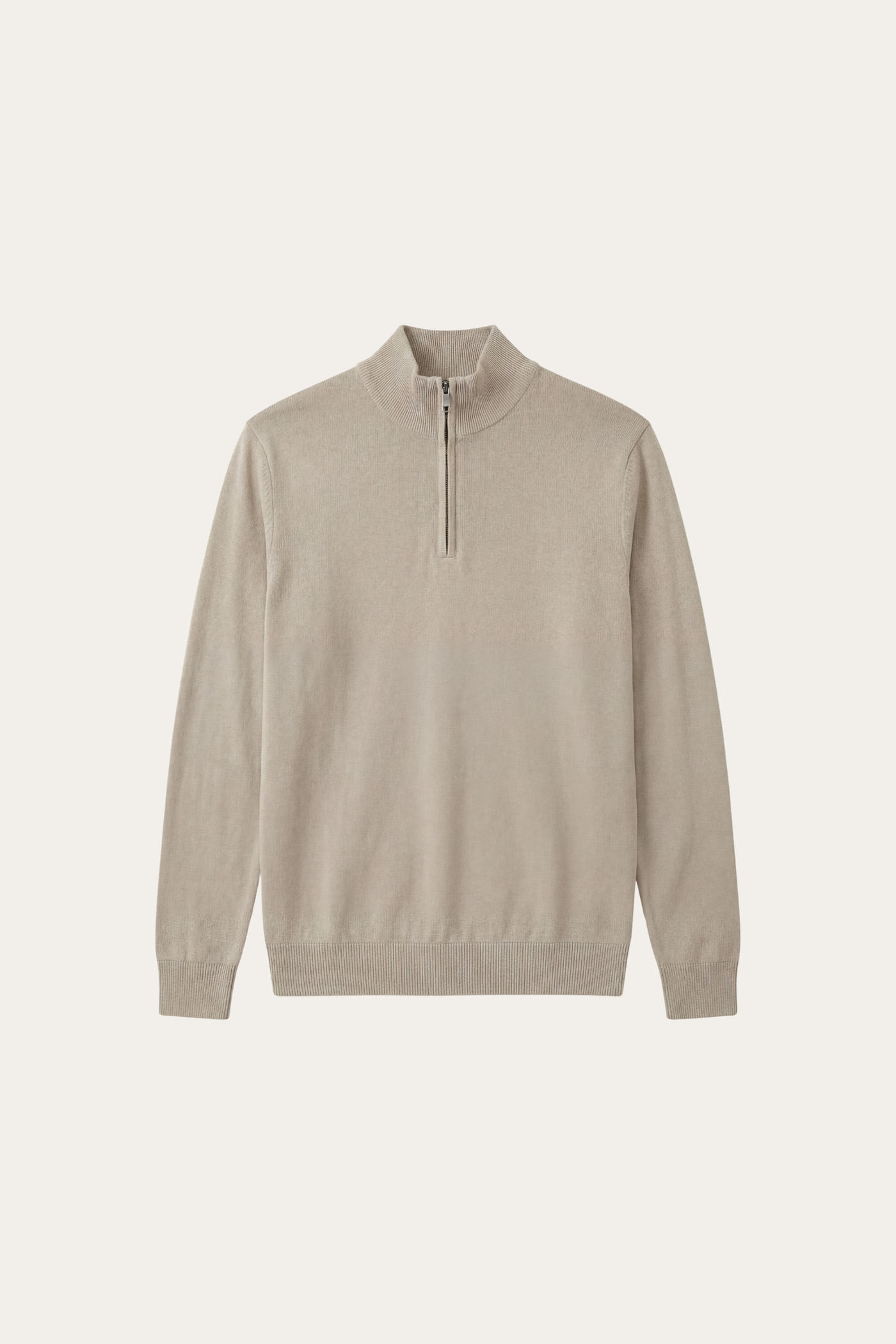 Arlino Quarter Zip Knit Beige