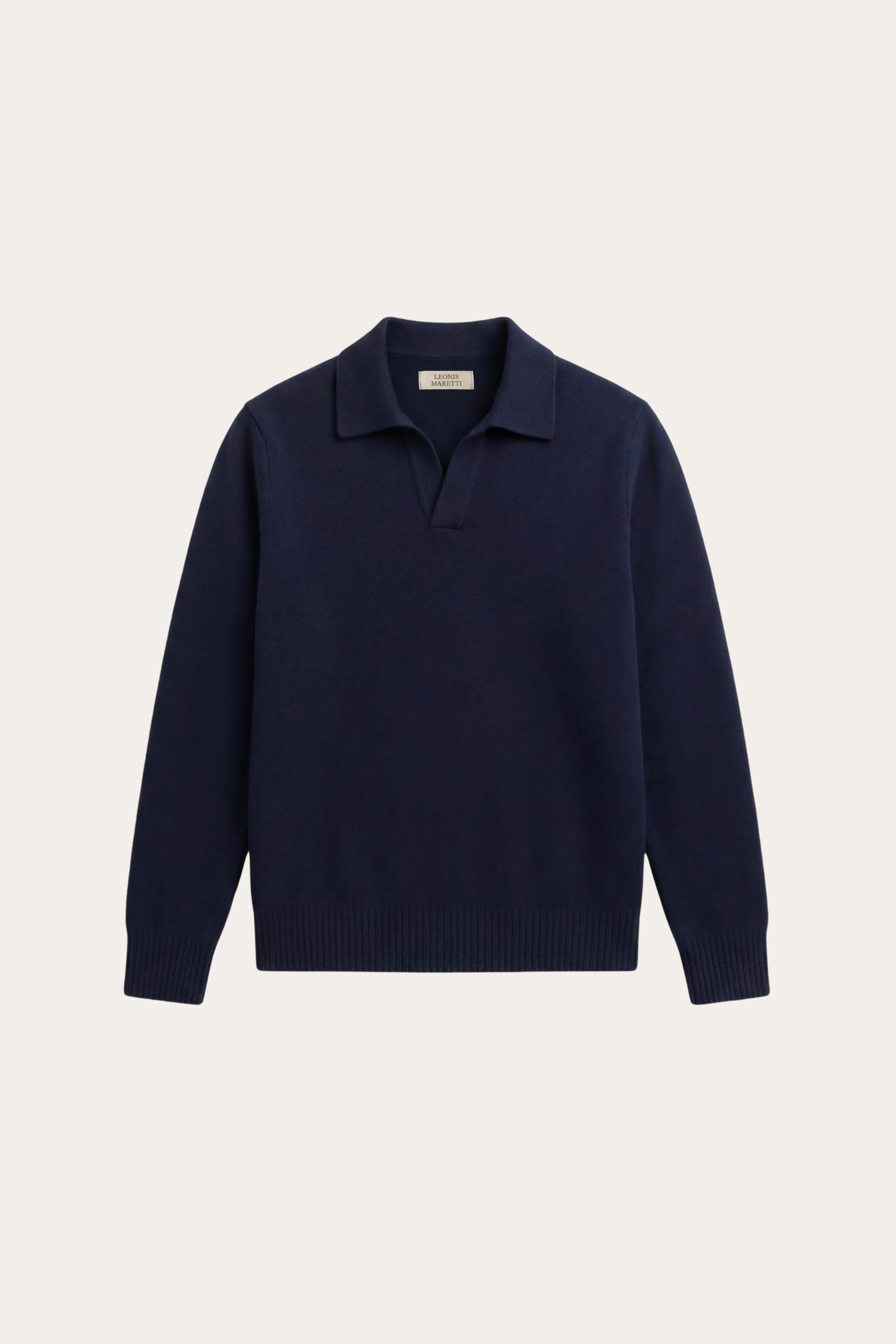 Marencio Cashmere Polo Knit Navy