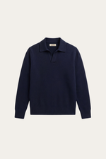 Marencio Cashmere Polo Knit Navy