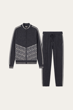 Enzo Cashmere Full-Zip Set Dark Grey