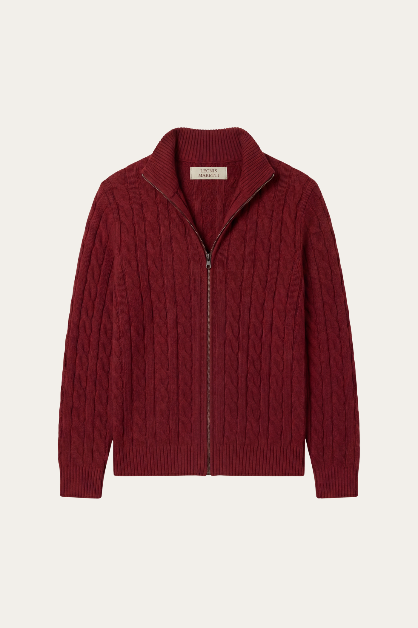 Medici Cable Knit Burgundy