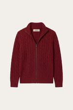 Medici Cable Knit Burgundy