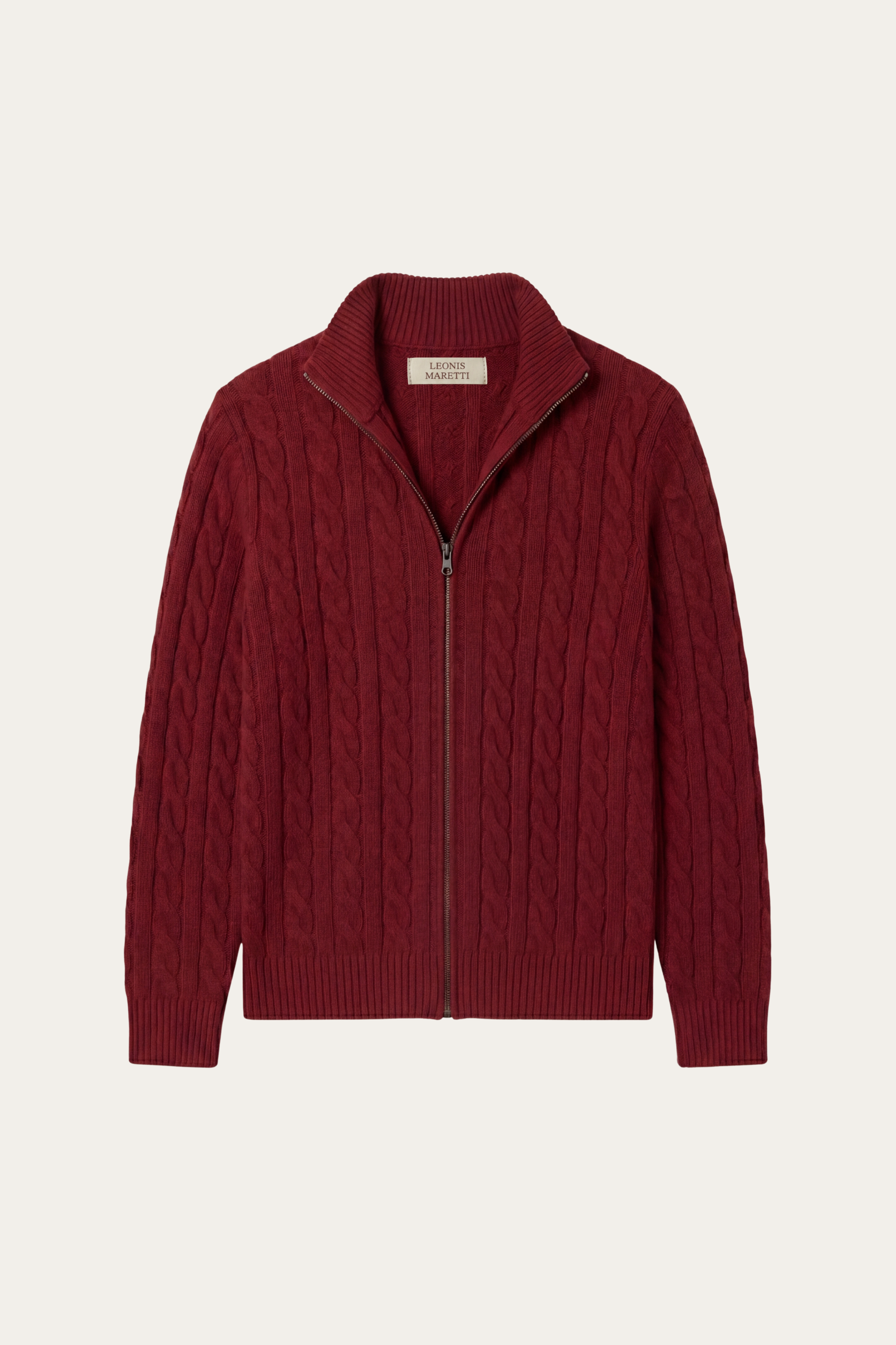 Medici Cable Knit Burgundy