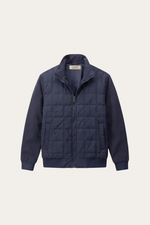 Frosinone Quilted Hybrid Jacket Dark Blue