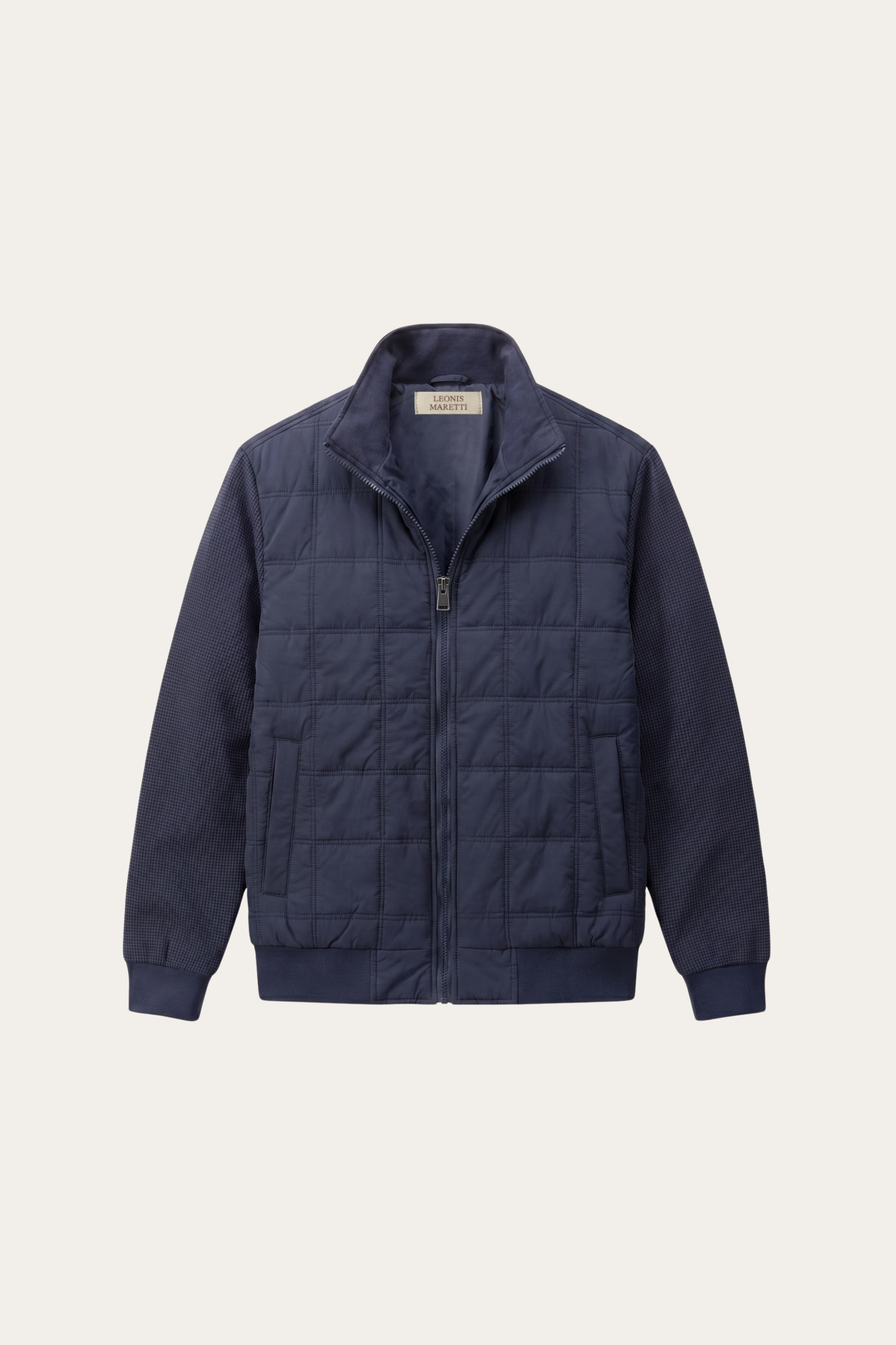 Frosinone Quilted Hybrid Jacket Dark Blue