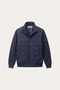 Frosinone Quilted Hybrid Jacket Dark Blue